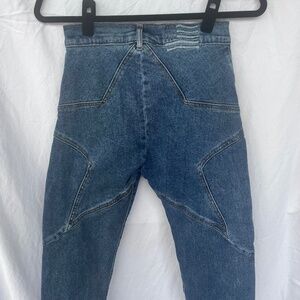 Revice Womens Super Cute Venus Star Jeans Medium Wash High Rise Size 27/28